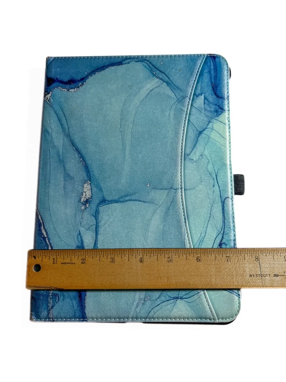 iPad Air 4th Gen 10.9” Blue Marble Folio Case Multi Angle Stand Cover